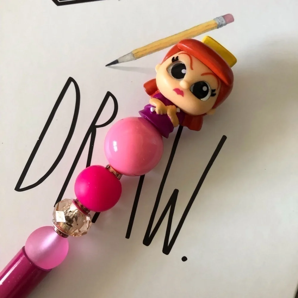 Disney Doorables: Cinderella: Anastasia handmade beaded pen
